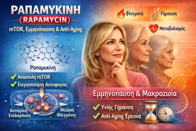 Ραπαμυκινη, αντιγήρανση και εμμηνόπαυση